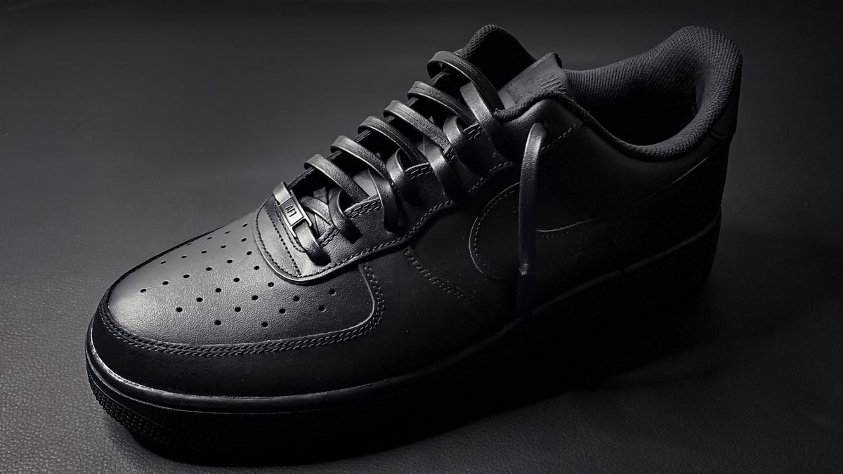Black Ghost™ Luxury Vegan Leather Shoelaces